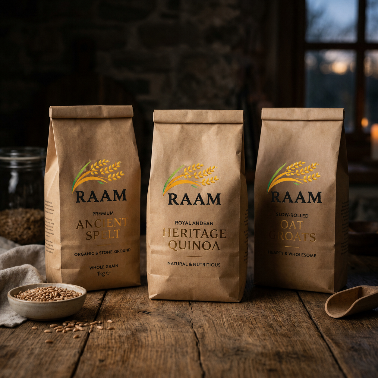 Premium grain packaging and delivery